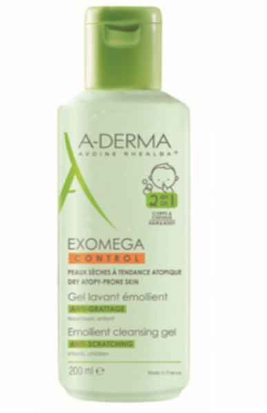 A-Derma Exomega control gel corpo e cabelo